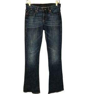 Rock & Republic Women’s Kasandra Bootcut Jeans 6M Embroidered Dark‎ Wash Stretch